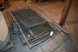 Assortment of steel fencing panels, located building 6