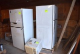 2 Refrigerators and 1 air condition unknown if they work, located building 6