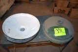 10 Industrial light shade, located building 6