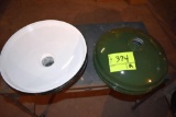 9 Industrial light shades, located building 6