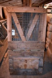 Wood framed wire fencing panels approximately 33