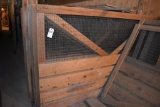 Wood framed wire fencing panels approximately 64