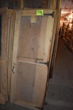 8 Wooden doors assorted sizes and styles, located building 6