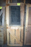 7 Wooden doors assorted sizes and styles, located building 6