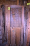 7 Wooden doors assorted sizes and styles, located building 6