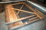 Wood framed door 6' x 8' and assorted sizes, located building 6
