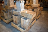 6 Wooden feeders, located building 6