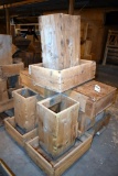7 Wooden feeders, located building 6