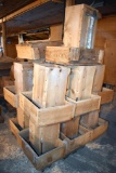 12 Wooden feeders, located building 6