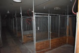50=6' x 8' Metal mesh panels with tube frames, wooden bottoms, double doors,