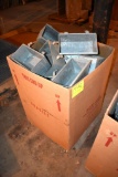 Box full of galvanized hanging feeders, located building 6