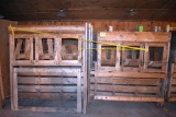 Assortment of 3 bin nesting boxes, approximately 16 boxes, located building 6
