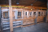 Assortment of 3 bin nesting boxes, approximately 16 boxes, located building 6