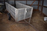 Single axle trailer 4x8 wooden, building 4