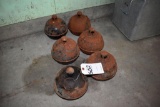 6 Smudge pots, located building 7