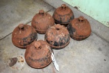 6 Smudge pots, located building 7
