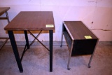 Table and cabinet, located building 7