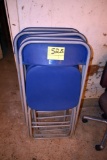 5 Folding chairs, located building 7