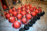 25 Plasson hanging waterers and extra floats, located building 7