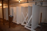 13 Wooden room dividers on casters, located building 7