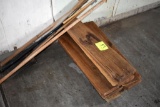 Miscellaneous lumber, chain, shovel, located building 3