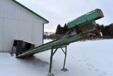 Clay barn cleaner approximately 160' of chain with outside load stand chute with motor,