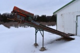 Clay barn cleaner approximately 160' of chain with outside load stand chute with motor,