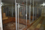 (8) 8'x8' pens, wire panels with steel tubes, wooden bottoms, with some wooden feed boxes