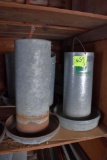 5 galvanized poultry feeders, located building 9