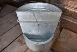 8 Galvanized feeder buckets, located building 9