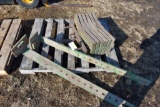 (6) John Deere Slab Weights, selling 6 x $ with two brackets