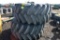(2) Firestone 800/70R38 Tractor Tires On 12 Bolt