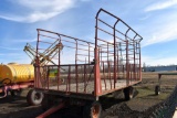 H&S 8'x16' Bale Throw Rack With H&S 8 Ton Running