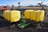 (2) 300 Gallon Saddle Tanks WIth JD Tractor Mount