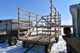 7.5' x 14' Throw Bale Rack With John Deere 1065