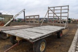 8'x16' Flatbed Hay Rack With Running Gear