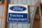 Single Sided Tin Ford Tractors Equipment Dealer Sign, 48