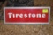 Lighted Single Sided Firestone Tires Sign, 14