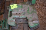 (10) John Deere 30, 40 & 50 Series Suit Case Weights with Weight Bracket, selling 10 x $