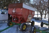 Flow EZ Gravity Flow Wagon on John Deere 1065A Running Gear, Extension Pole, Approx. 150 Bushel