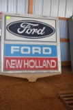 Singled Sided Plastic Insert Ford New Holland Dealer Sign, 75