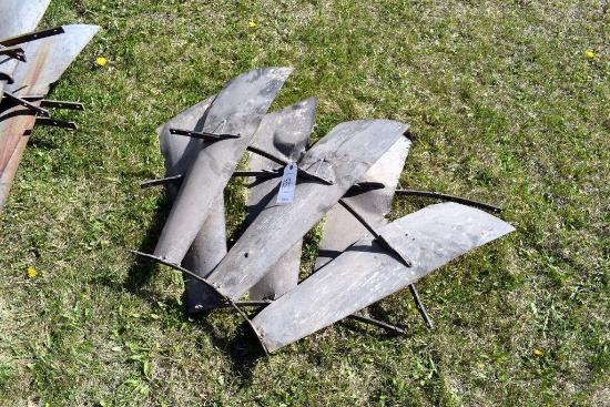 (2) Aeromotor Galvanized Fins 28" Tall, 38" Wide
