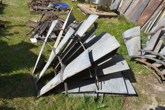 (6) Aeromotor Galvanized Fins 29" Tall 39" Wide
