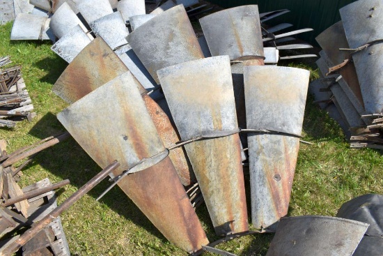 (6) Aeromotor Galvanized Fins 37" Tall 45" Wide