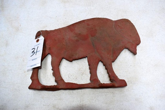 Recast Buffalo Windmill Weight 15.5"