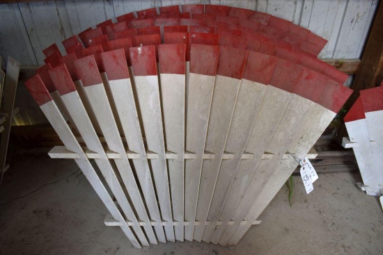 (6) New Wooden Fin Sections Off Of A Dempster #11 Windmill (Made of Cypress Wood)
