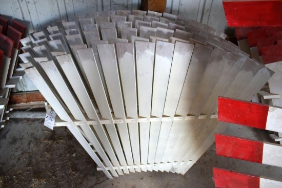 (6) New Wooden Fin Sections Off Of A Dempster #3 Windmill (Made of Cypress Wood)
