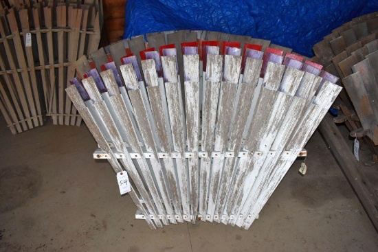 (6) Assorted Wooden Fin Sections, unknown make, three different styles
