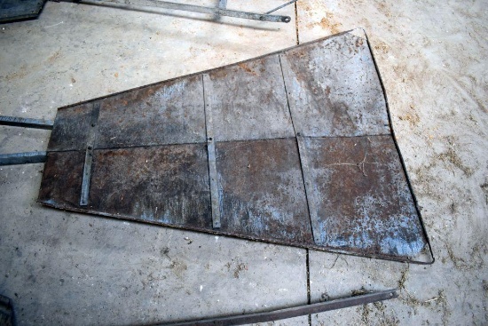 Metal Windmill Bracket, Marked Geisler Bros On Bracket, 98" Long