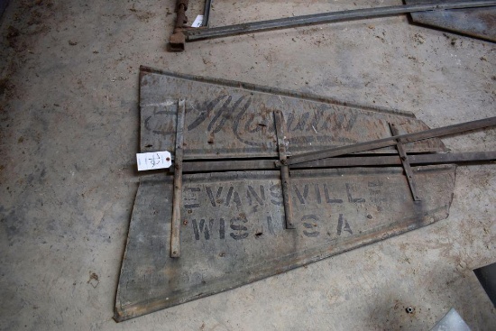 Monitor Evansville WI Metal Windmill Tail With Bracket, 90" Long